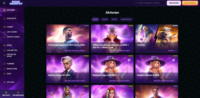 NovaJackpot Casino Provider